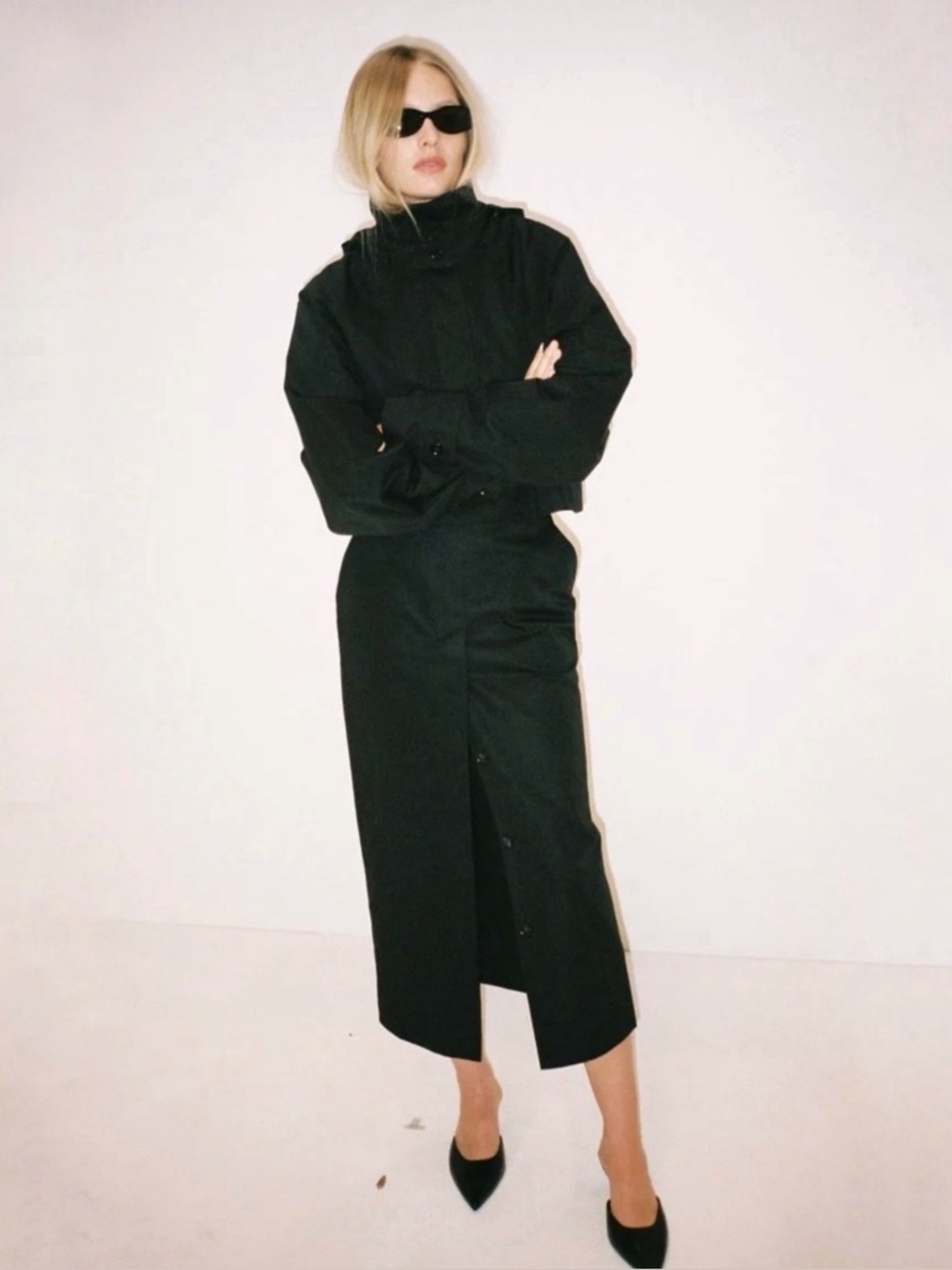 KHY Button Front Maxi Skirt Black 6